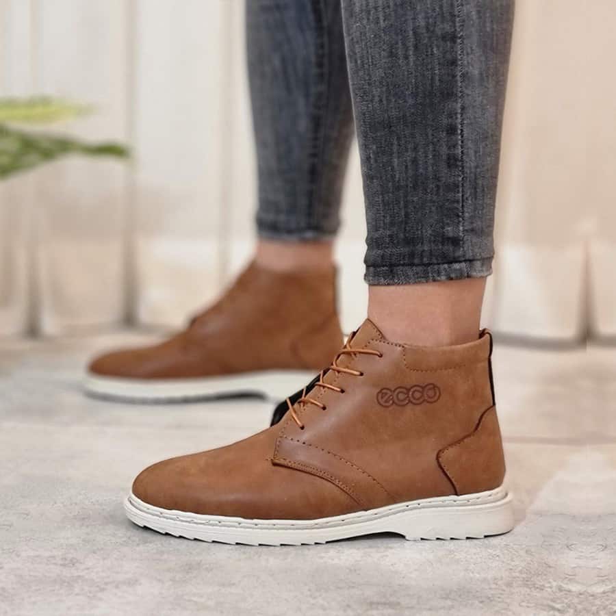 کفش ساقدار مردانه Brown ecco 5 کفش ساقدار مردانه Brown ecco