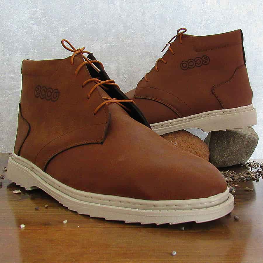 کفش ساقدار مردانه Brown ecco 3 کفش ساقدار مردانه Brown ecco
